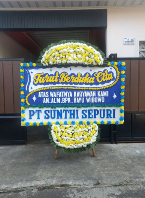 Papan Bunga Duka di Sirnasari